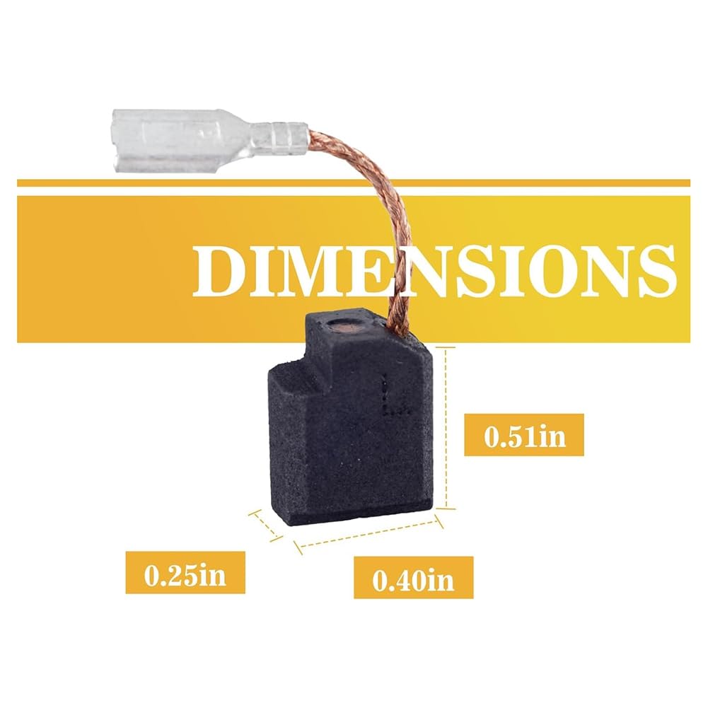 Juinrinet 20 Pack 650916-01 Replacement Electric Motor Carbon